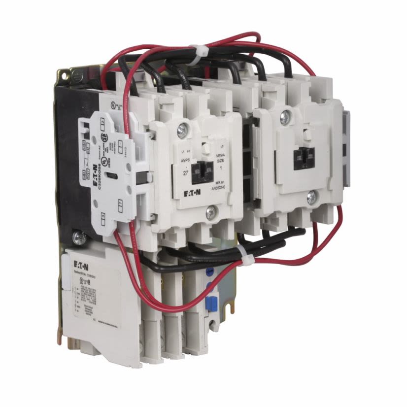 EATON Cutler-Hammer Series AN56DN0AB Freedom Type AN56 Horizontal Open NEMA Starter, 110 to 120 VAC V Coil, Reversing Action, 3 Poles, NEMA 1 Enclosure