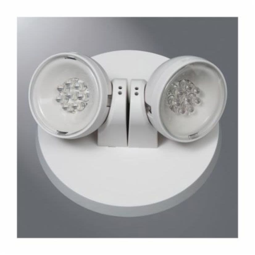 Cooper Lighting Sure-Lites APWR2 Universal Emergency Exit Lamp, LED Lamp, 0.78 W Lamp, 3.6 VDC, 2 Heads