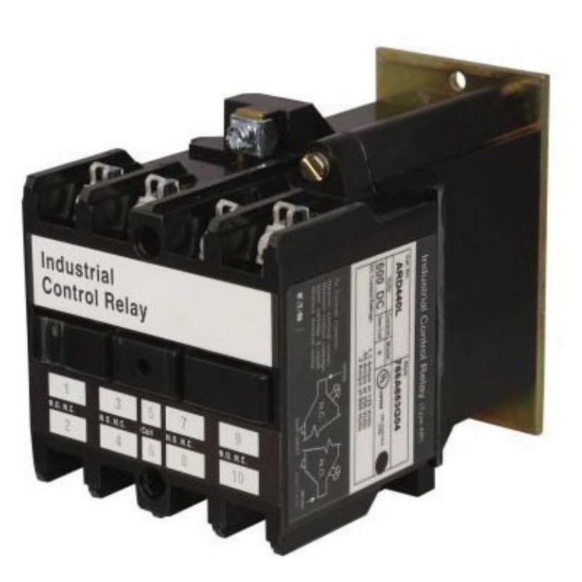 EATON Cutler-Hammer Series AR440A Convertible Contact Machine Tool Industrial Control Relay, 10 A, 4NO Contact Form, 110/120 VAC Coil