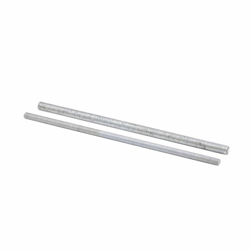 EATON B-Line Series ATR, 1/2X120 ZN Thread Drop Rod, 1/2-13, 120 in OAL, Stainless Steel, Zinc Plated