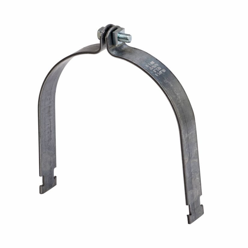 B-Line B2020ZN B2000 2-Piece Conduit/Pipe Clamp, 6 in Conduit, Steel