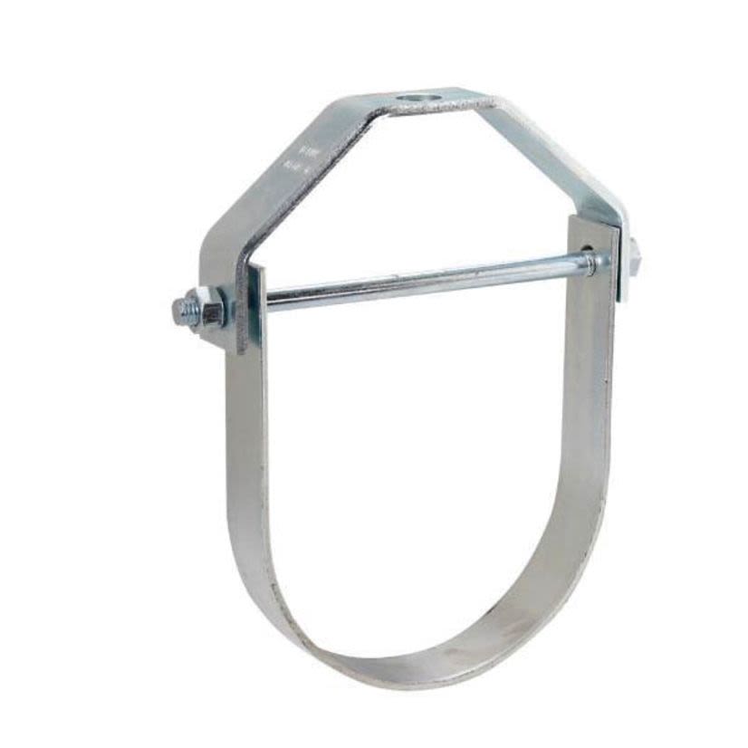 EATON B-Line Series SLIDE-RITE™ B3100-1ZN Standard Pipe Clevis Hanger, 1 in Pipe, 3/8-16 Rod, 730 lb Load, Steel, Zinc Plated