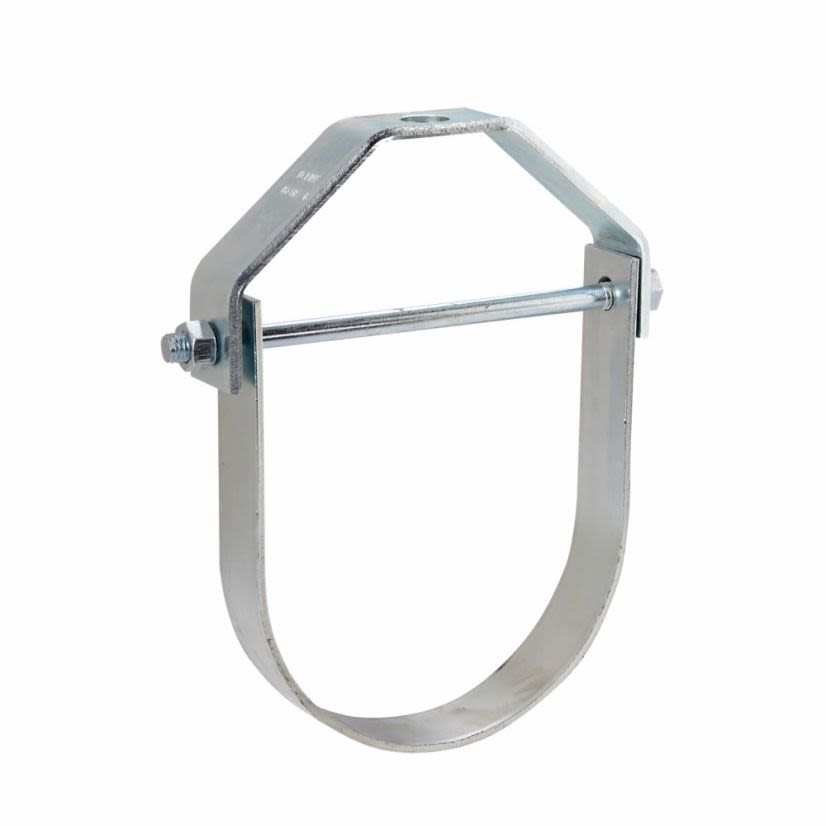 EATON B-Line Series SLIDE-RITE™ B3100-3/4ZN Standard Pipe Clevis Hanger, 3/4 in Pipe, 3/8-16 Rod, 730 lb Load, Steel, Zinc Plated