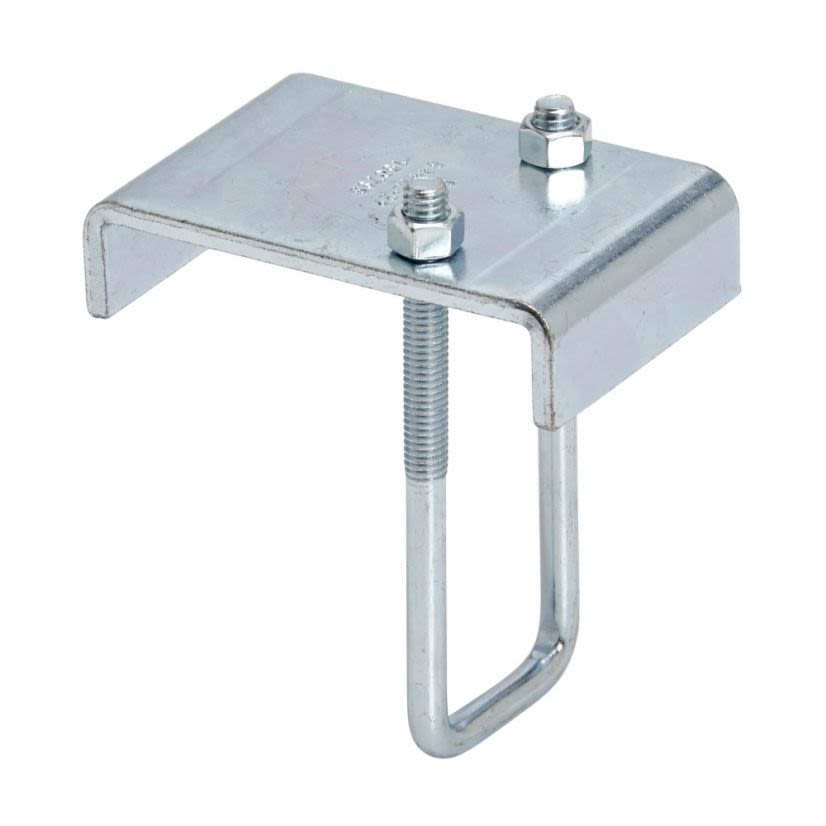 EATON B-Line Series B441Z-22AZN Beam Clamp, 3/4 in THK Flange, 1200 lb Load, Low Carbon Steel