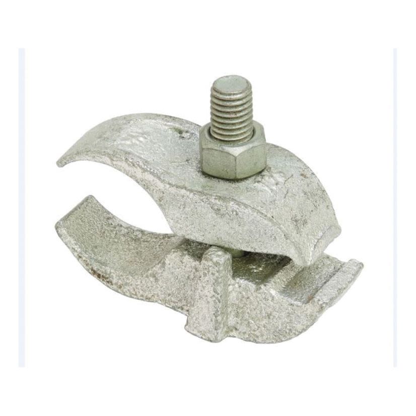 EATON B-Line Series B670-3/4HDG Parallel Pipe Clamp With Hardware, 3/4 in Rod, Malleable Iron, Hot Dipped Galvanized, Import