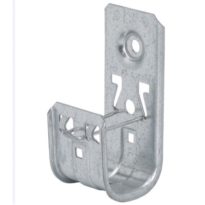 EATON B-Line Series BCH21 Open Closed Cable Hook, 1-5/16 in, 30 lb Load, Steel