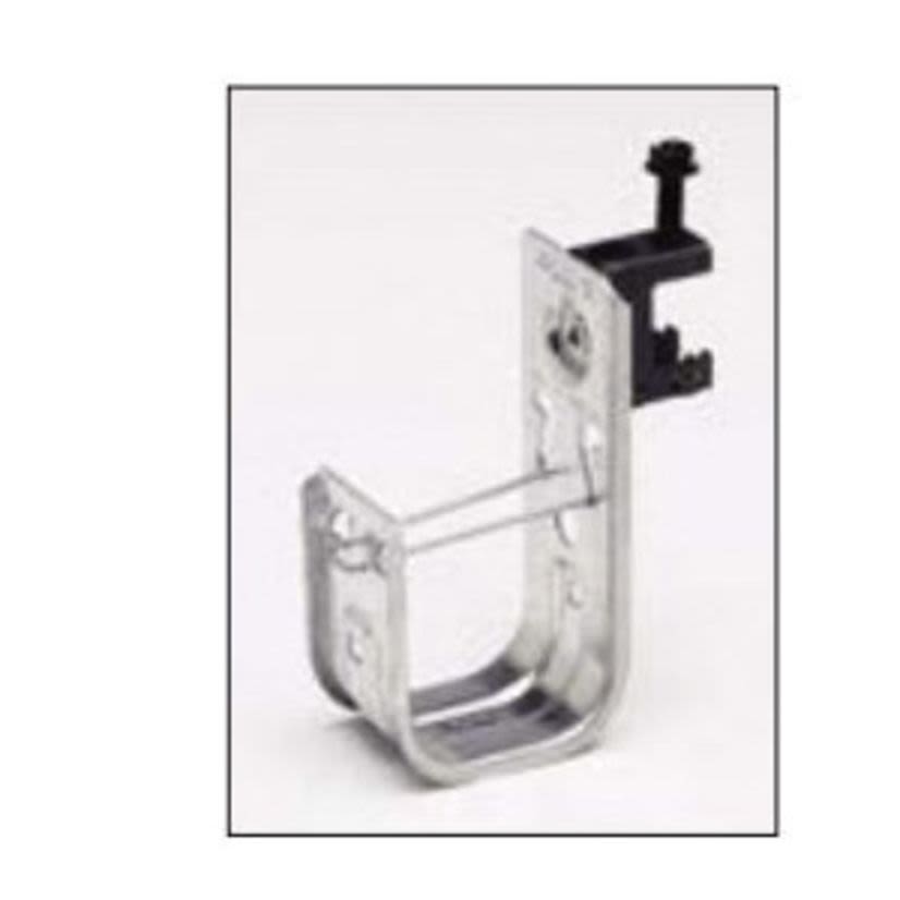 EATON B-Line Series BCH21-C1 Cable to Beam J-Hook, 1/2 in Flange, 30 lb Load, Steel, Pre-Galvanized