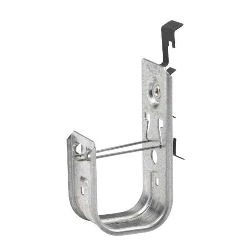 EATON B-Line Series Qwik-Latch BCH21-W2 J-Hook Cable To Wire/Rod Fastener Cable Hook, 1-5/16 in, 25 lb Load, Steel