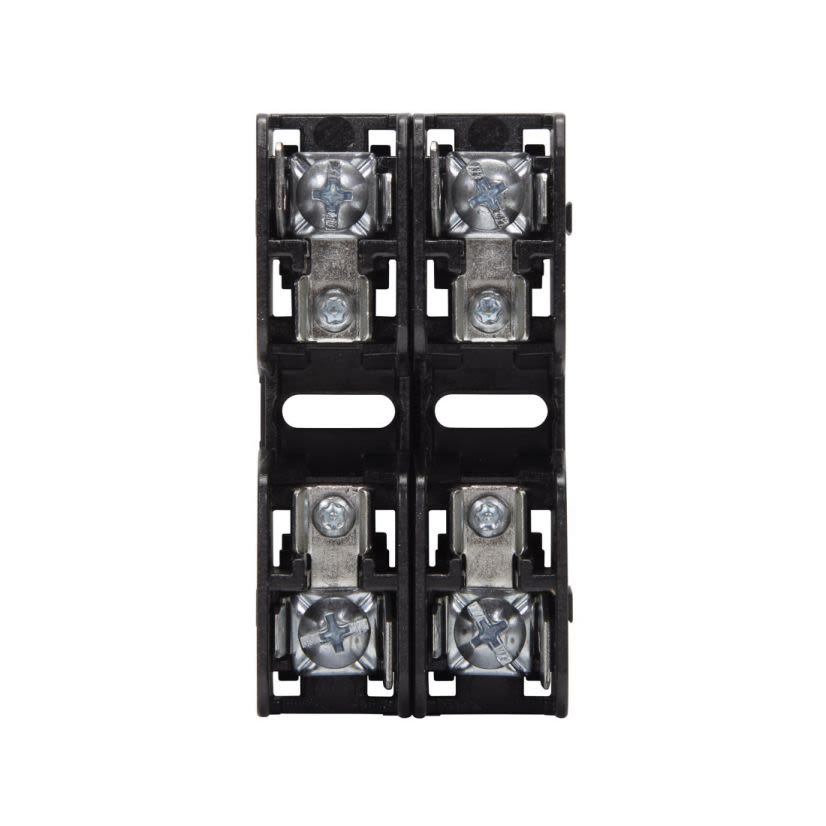 Bussmann BCM603-2PQ Modular Fuse Block With Pressure Plate, 600 V AC, 30 A, 18 to 10 AWG Wire, 2 Poles