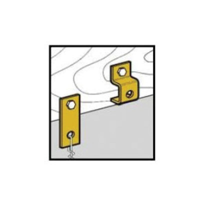 EATON B-Line Series BD4 Offset Bracket, Ceiling Mount, Carbon Steel, Zinc Phosphate