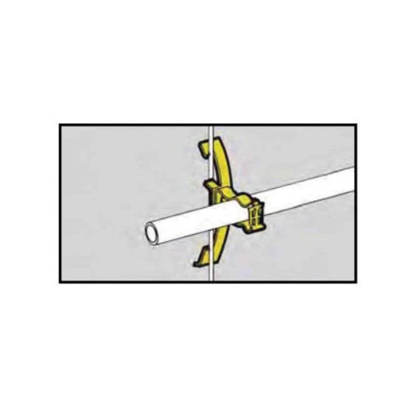 B-Line Guide-Rite BG-16-W6 BG Series Conduit to Rod Fastener, For Use With 1 in EMT/Rigid Conduit, 3/8 to 7/16 in, 25 lb Vertical, 15 lb Horizontal Static Load Capacity, Cold Rolled High Carbon Steel