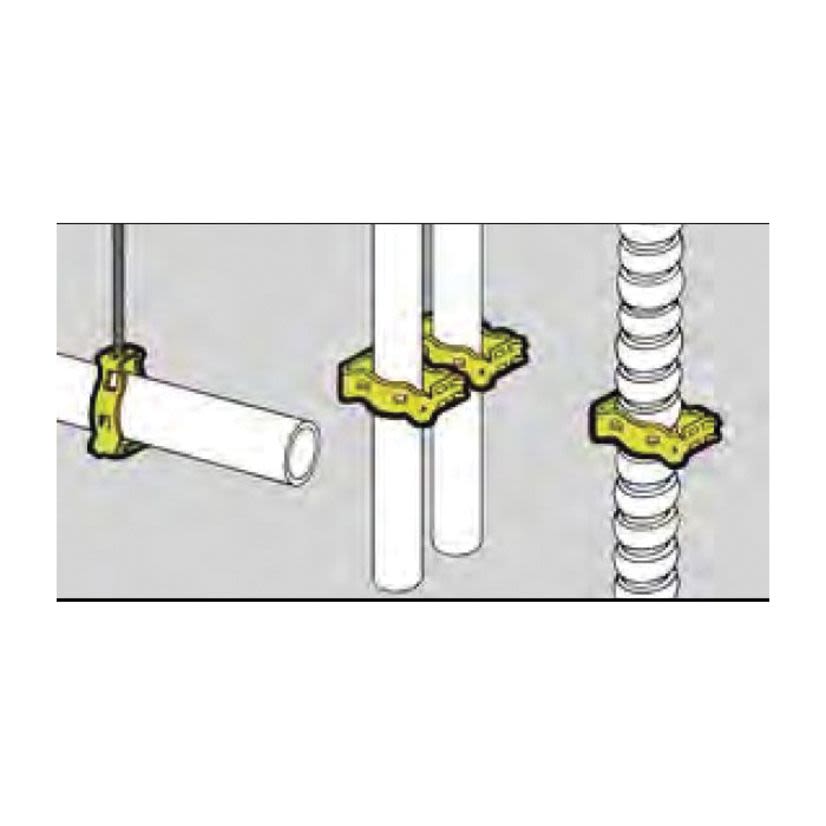 EATON B-Line Series Guide-Rite™ BG-8-12-4T 1-Piece Conduit Fastener, For Use With 3/8 to 2 in EMT/Rigid Conduit, 100 lb Vertical, 25 lb Horizontal Static Load Capacity, Steel