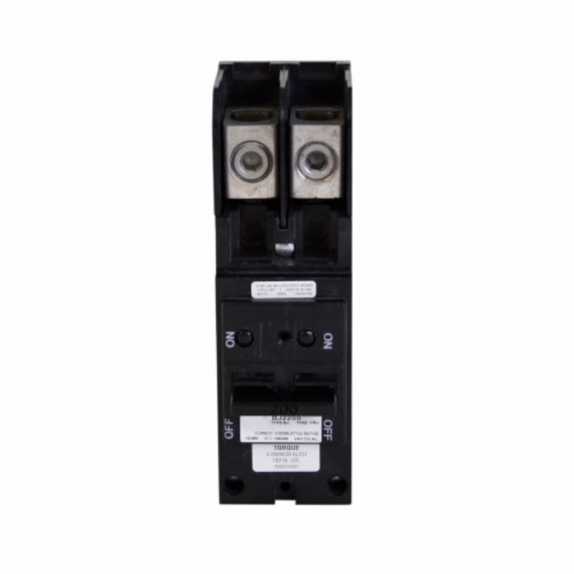 EATON Cutler-Hammer Series BJ2200 Type BJ Circuit Breaker, 120/240 VAC, 200 A, 10 kA Interrupt, 2 Poles, Common Trip
