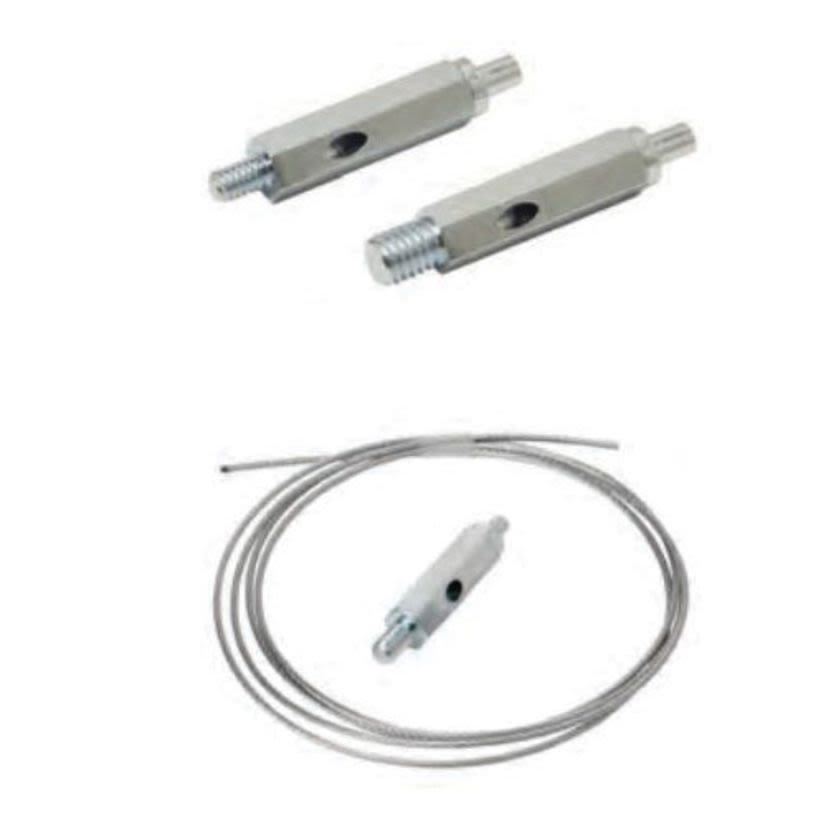 B-Line KwikWire BKF100-4 Wire Rope Hanger, For Use With 1/16 to 3/32 in Dia Wire Rope, 1/4-20 TPI, 45 to 90 lb Load