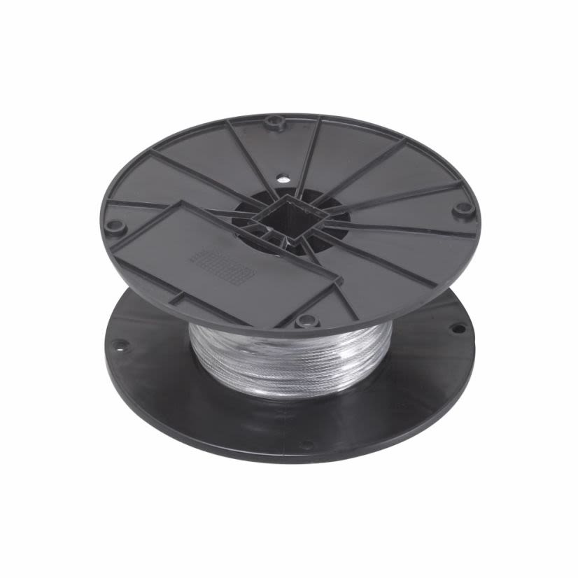 EATON B-Line Series KwikWire™ BKW125 Wire Rope, 1/8 in Dia x 500 ft, 340 lb Load, Steel