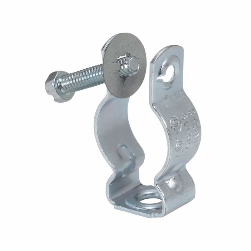 EATON B-Line Series BL1410 Conduit Hanger With Retained Bolt and Thread Impression, 3/4 in Conduit, 400 lb Load, Steel