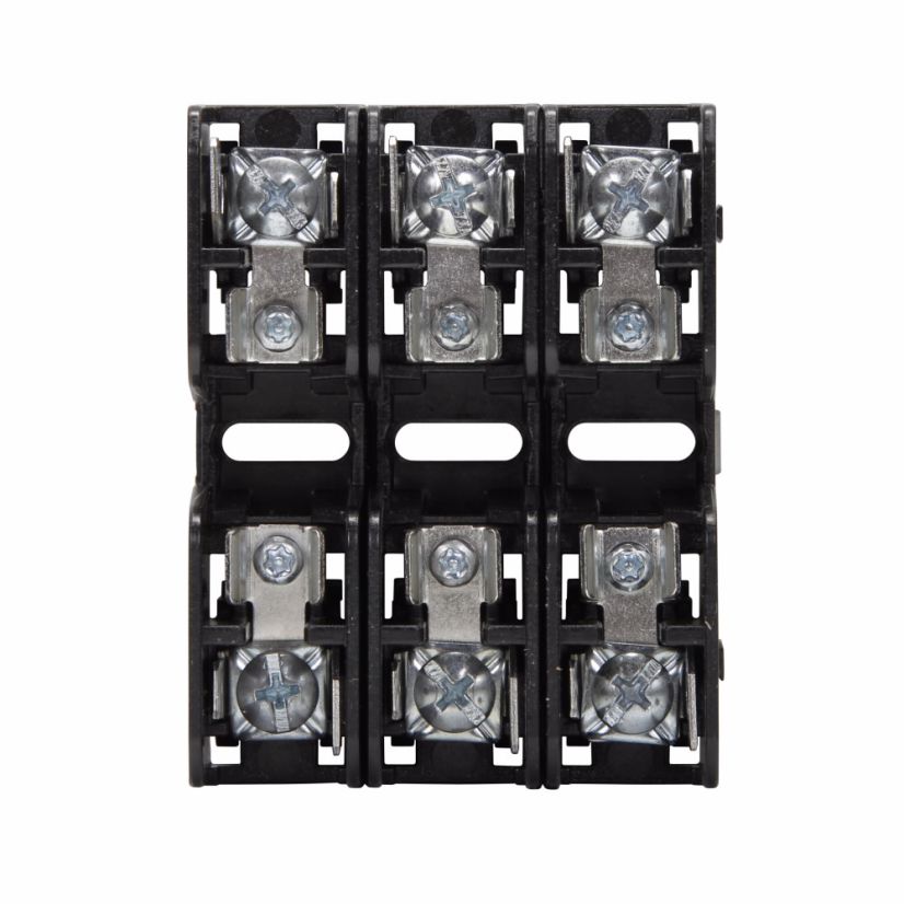 EATON Bussmann Series BMM603-3PQ Modular Midget Fuse Block, 600 VAC, 30 A, 18 to 10 AWG Wire, 3 Poles