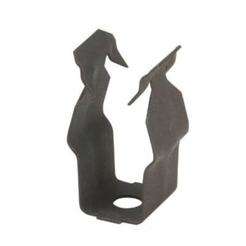 EATON B-Line Series Guide-Rite™ BP-12 BP Series 1-Piece Push Style Conduit Fastener, For Use With 3/4 in EMT, 1/2 in IMC/Rigid Conduit, 25 lb Vertical, 15 lb Horizontal Static Load Capacity, Steel