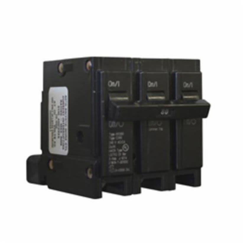 EATON BR380 Type BR Molded Case Circuit Breaker, 240 V AC, 80 A, 10 kAIC Interrupt, 3 Poles, Thermal Magnetic Trip