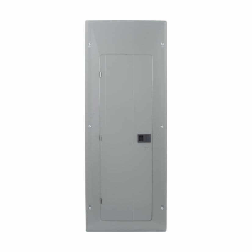 EATON Cutler-Hammer Series BRP40B200 Main Breaker Loadcenter, Ground bar, includes BREQS125 hold-down screw, Plug-on neutral main circuit breaker loadcenter, 200 A, X8, Aluminum, Cover included, NEMA 1, Metallic, 25 kAIC, CSR, 80 circuits, Single pole, 40 spaces