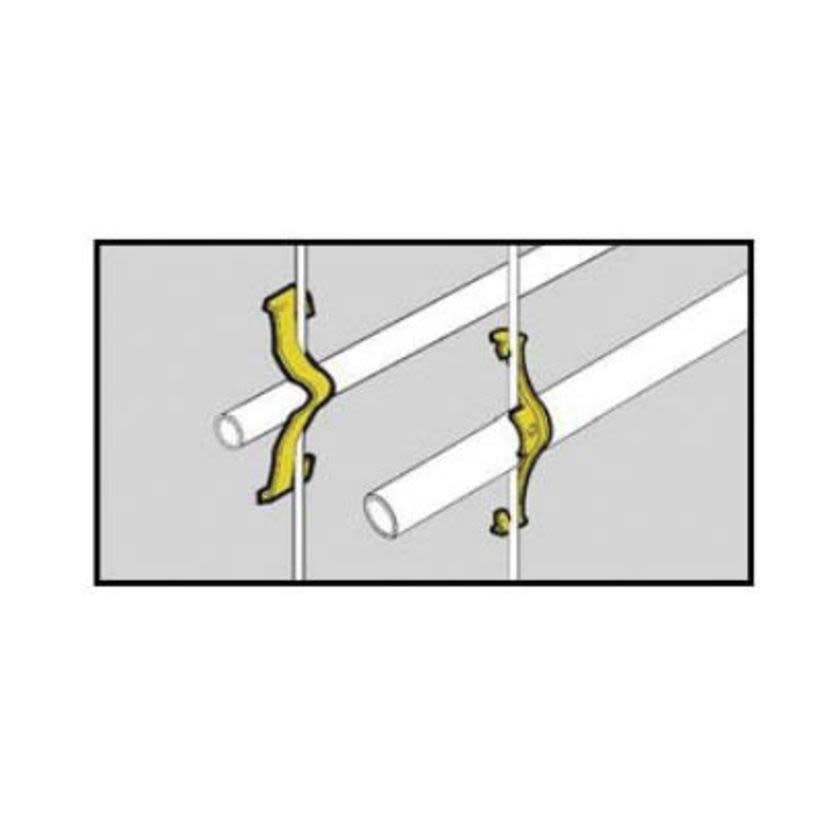 EATON B-Line Series BW-16 Rod Wire Fastener, 1/8 to 1/2 in THK, 25/50/100 lb Load, Cold Rolled High Carbon Steel