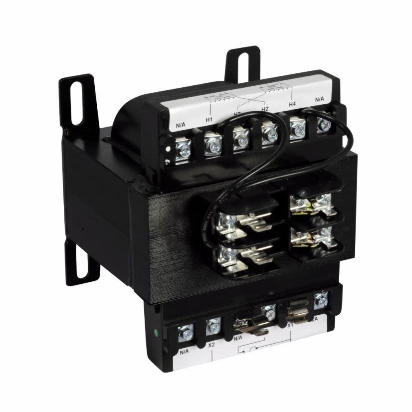 EATON Cutler-Hammer Series C0500E2AFB Type MTE Industrial Control Transformer, 220/440 VAC, 230/460 VAC, 240/480 VAC Primary, 110/115/120 VAC Secondary, 500 VA Power Rating, 50/60 Hz, 1 Phase
