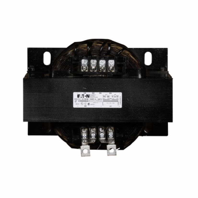 EATON Cutler-Hammer Series C2000K2A Industrial Control Transformer, MTK, PV: 240 X 480V, 230 X 460V, 220 X 440V, Taps: None, SV: 120/115/110V, 115°C, 2000 VA, Cu magnet wire