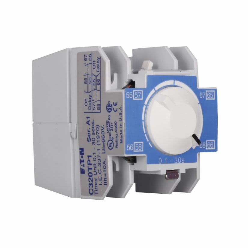 EATON Cutler-Hammer Series C320TP2 Freedom Pneumatic Timer, 10 to 180 s Setting, 1NO-1NC/DPST Contact