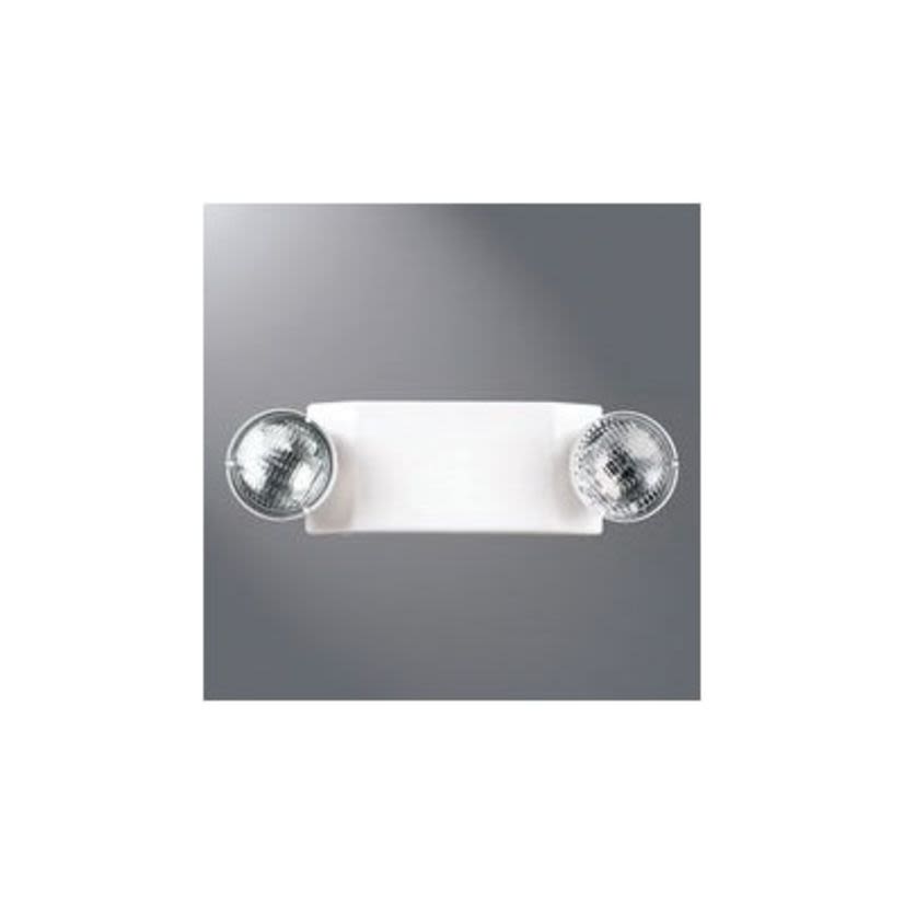 Cooper Lighting Sure-Lites® CC70 Emergency Lighting, 12 W Incandescent Lamp, 120/277 VAC, 12 VDC, 2 Heads, Polycarbonate