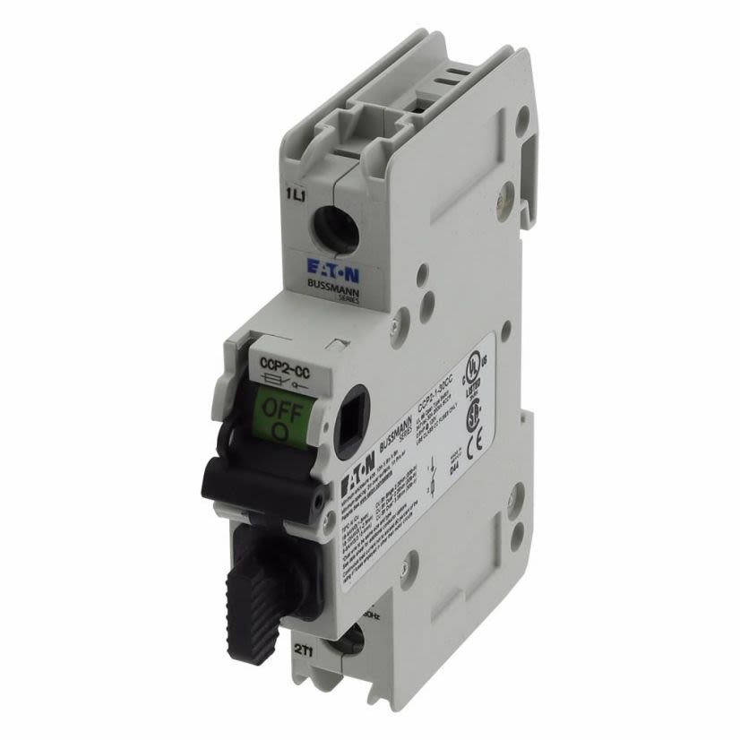 Bussmann CCP2-1-30CC Compact Fused Compact Circuit Protector Disconnect Switch, 347 V AC/125 V DC, 30 A, 1 Poles