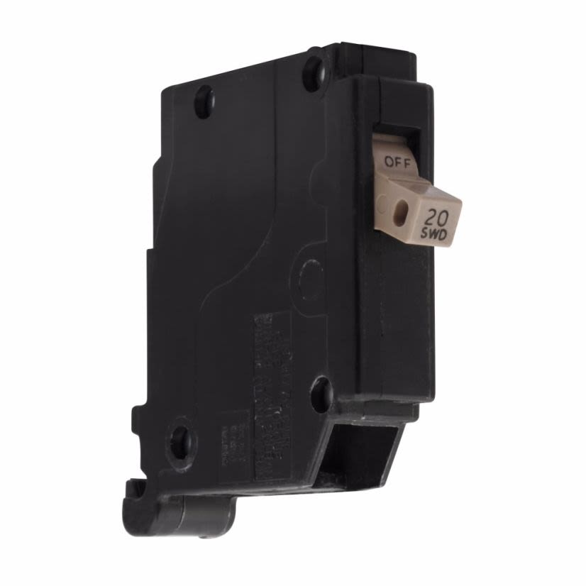 EATON Cutler-Hammer Series CH120M50 Type CH High Ambient Circuit Breaker, 120/240 VAC, 20 A, 10 kA Interrupt, 1 Pole, Thermal Magnetic Trip