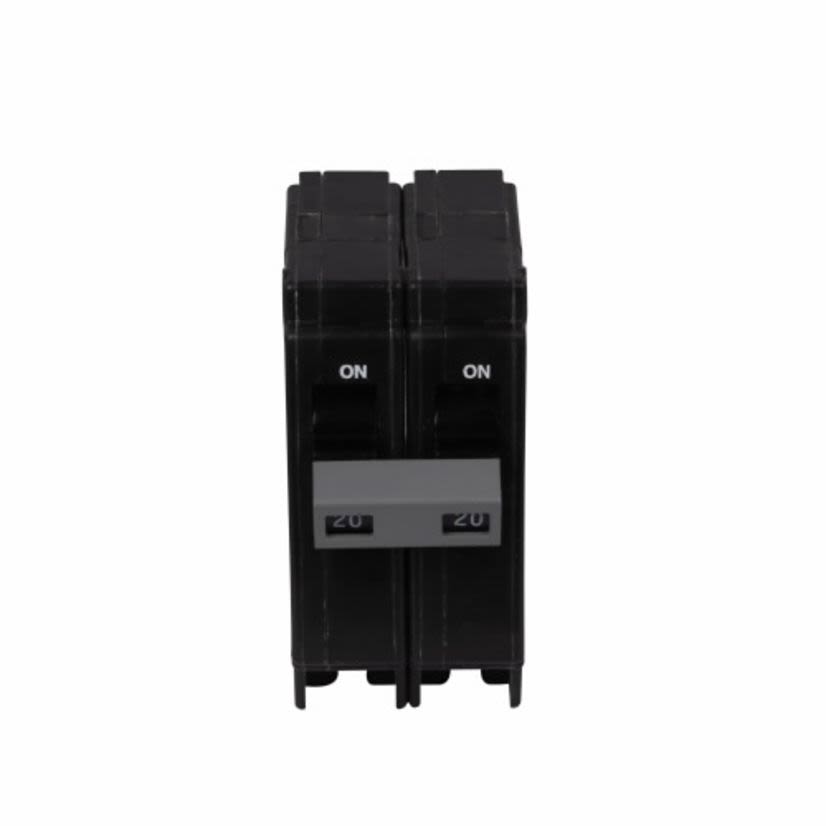 EATON CHB220 Type CHB Standard Molded Case Circuit Breaker, 120/240 V AC, 20 A, 10 kA Interrupt, 2 Poles, Thermal Magnetic Trip