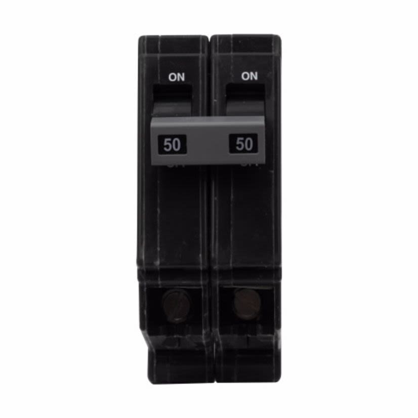 EATON CHB250 Type CHB Standard Molded Case Circuit Breaker, 120/240 V AC, 50 A, 10 kA Interrupt, 2 Poles, Thermal Magnetic Trip