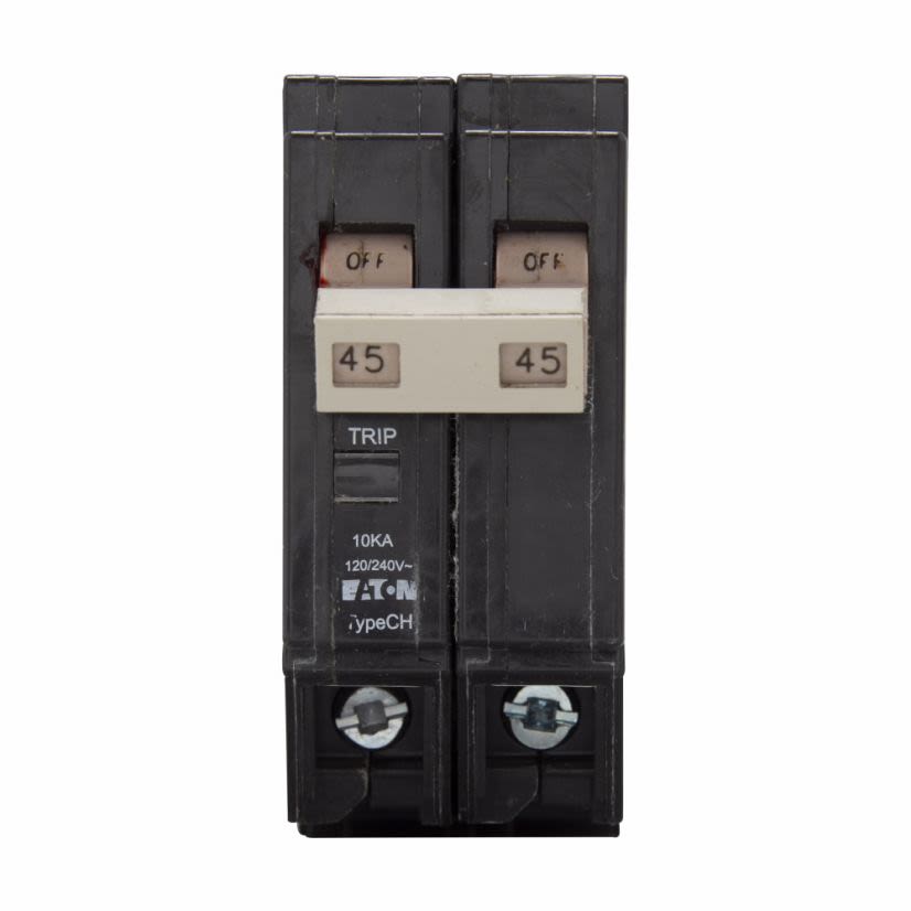 EATON CHF245 Type CHF Circuit Breaker, 120/240 V AC, 45 A, 10 kA Interrupt, 2 Poles
