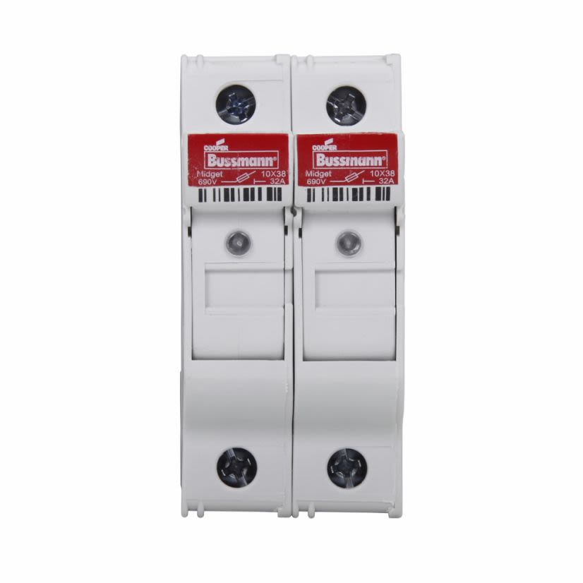 Edison CHM2DIU CH Series Modular Fuse Holder With Indicator, 600/690 V, 30/32 A, 18 to 4 AWG Wire, 2 Poles