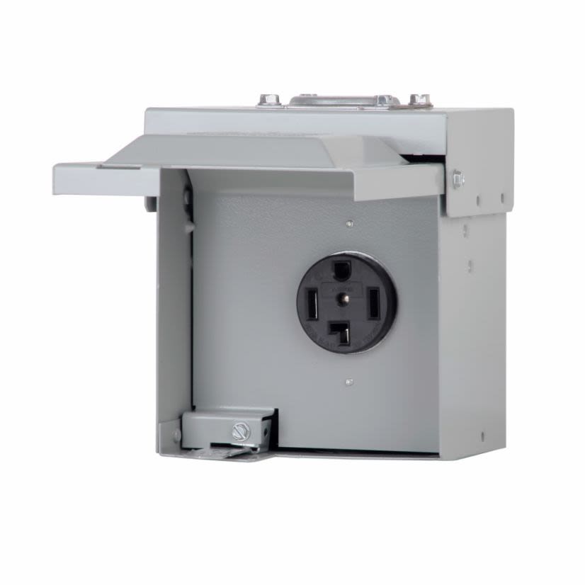 EATON Cutler-Hammer Series CHU3S 3-Pole 4-Wire 4-Circuit Unmetered Power Outlet Panel, 125/250 VAC, 30 A, 8 to 2/0 AWG Wire, Surface Mount