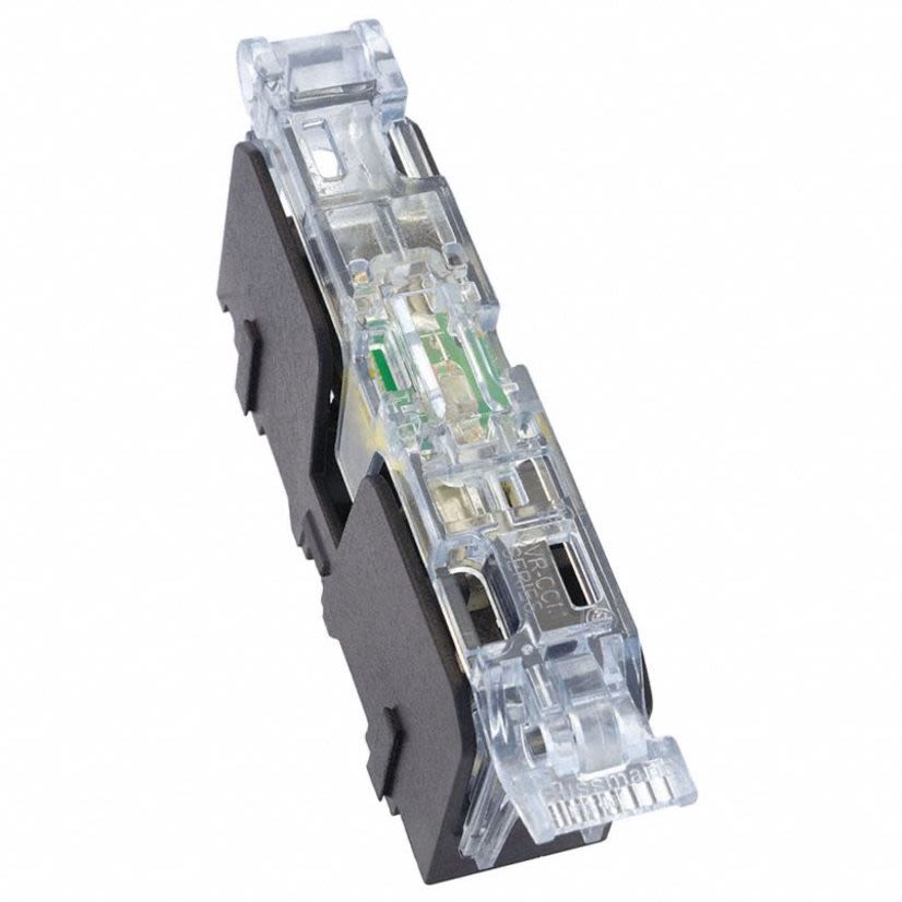 Edison CVR-CCM-QC Fuse Block Cover, For Use With BCM603-1SQ, BCM603-2SQ, BCM603-3SQ, BCM603-1PQ, BCM603-2PQ and BCM603-3PQ Modular Ferrule Fuse Block, Thermoplastic