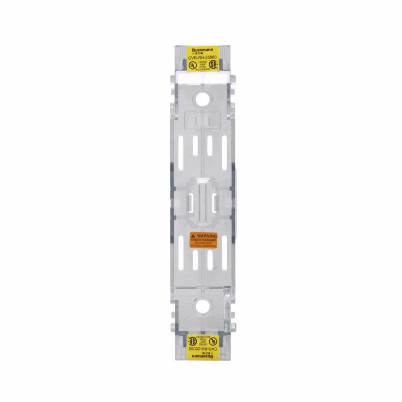 EATON Bussmann Series CVR-RH-25060 Non-Indicating Fuse Block Cover, 31 to 60 A, 250 VAC, For Use With Class H/RK5/RK1 Fuse Block, Thermoplastic