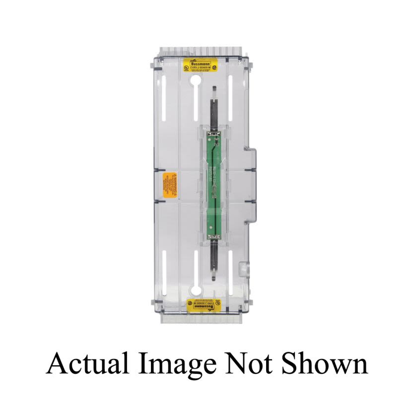 Edison CVRI-J-60600 Indicating Fuse Block Cover, 450 to 600 A, 600 V AC, For Use With JM60600-1CR/JM60600-2CR/JM60600-3CR Class J Knife Blade Fuse Block, Thermoplastic