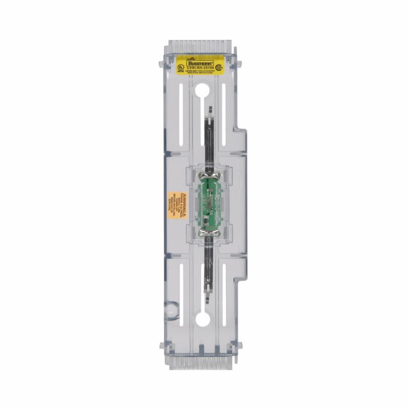 Edison CVRI-RH-25100 Indicating Fuse Block Cover, 70 to 100 A, 250 V AC, For Use With HM25100-1CR/HM25100-2CR/HM25100-3CR Class H/RM25100-1CR/RM25100-2CR/RM25100-3CR Class R Knife Blade Fuse Block, Thermoplastic
