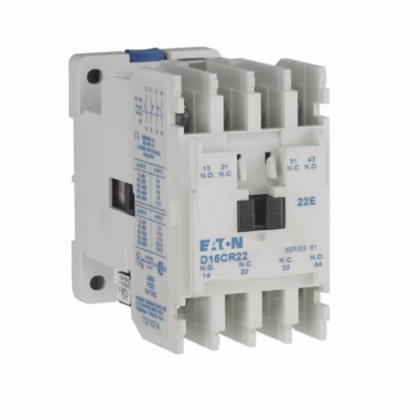 EATON Cutler-Hammer Series D15CR22AB D15 Freedom Multi-Pole Relay, 10 A, 2NO-2NC Contact, 110/120 VAC V Coil