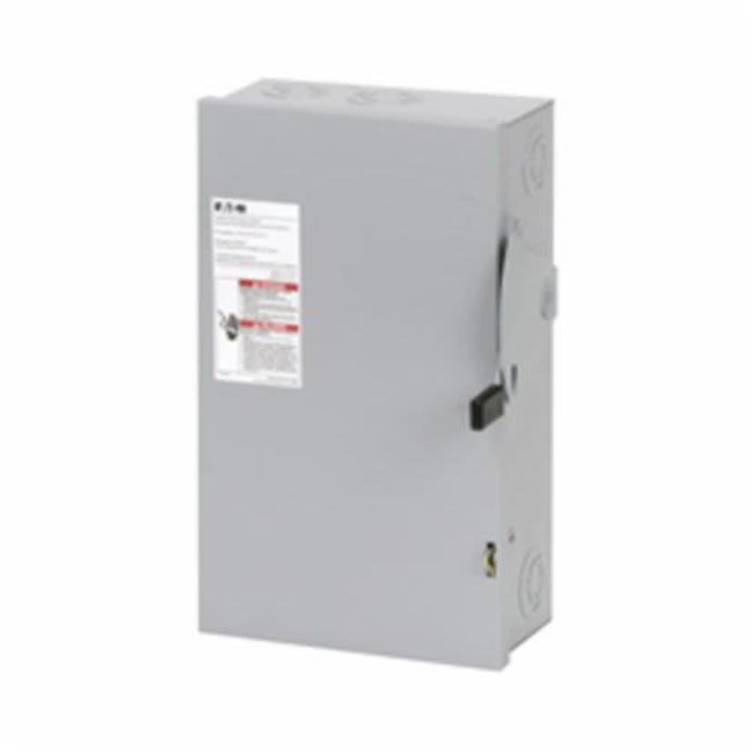 EATON Cutler-Hammer Series DG322NGB DG Series Cartridge Fusible General Duty Safety Switch, 240 VAC, 60 A, 3 to 10 hp, 7-1/2 to 15 hp, TPST Contact, 3 Poles