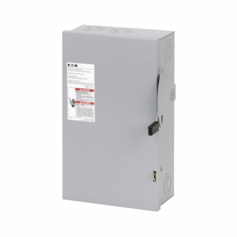 EATON Cutler-Hammer Series DG322UGB DG Series Non-Fusible General Duty Safety Switch, 240 VAC, 60 A, 10 hp, 15 hp, TPST Contact, 3 Poles