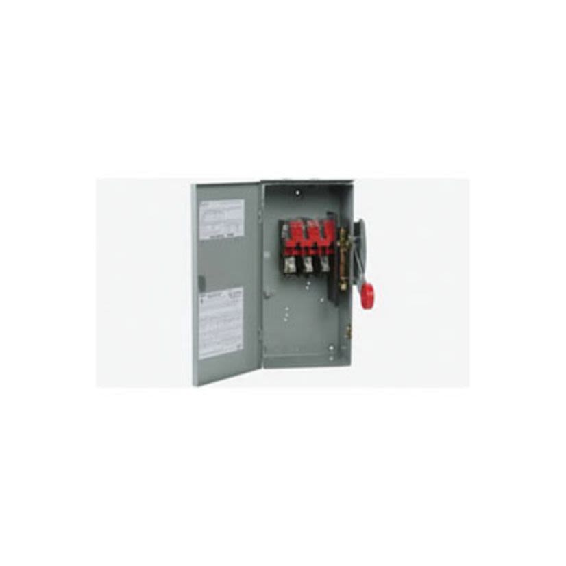 EATON Cutler-Hammer Series DH362UWKX K Series Corrosion-Resistant Heavy Duty Non-Fusible Single Throw Safety Switch, 600 VAC, 60 A, 10 hp, 20 hp, 25 hp, 50 hp, 60 hp, TPST Contact, 3 Poles