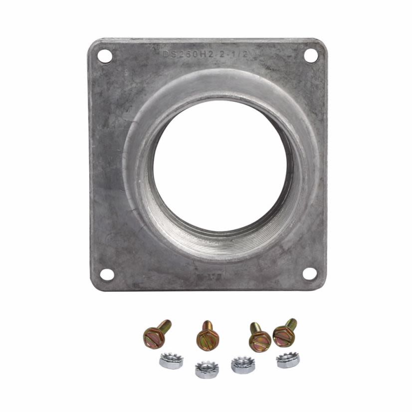 EATON Cutler-Hammer Series DS300H2 Type DS Rainproof Conduit Hub, 3/4 in, For Use With MLO, MCB and CH 3/4 in Loadcenter, Circuit Breaker Enclosure, 200 A General Duty, Heavy Duty and Double Throw Safety Switch, 2-Cutout RJDN and RKDN and NEMA 3R Enclosure, Metallic