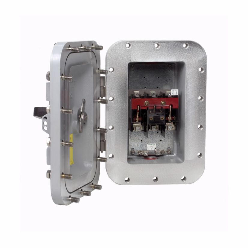 EATON Cutler-Hammer Series DS361UX Heavy Duty Non-Fusible Disconnect Switch, 480/600 VAC, 250 VDC, 30 A, 5 hp, 15 hp, 20 hp, TPST Contact, 3 Poles