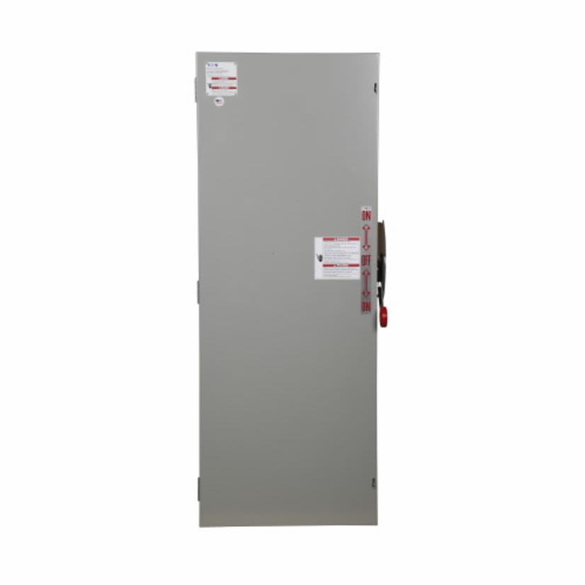 EATON Cutler-Hammer Series DT364FGK K Series Double Throw Fusible Heavy Duty Safety Switch, 600 VAC, 200 A, 50 hp, 150 hp, TPDT Contact, 3 Poles