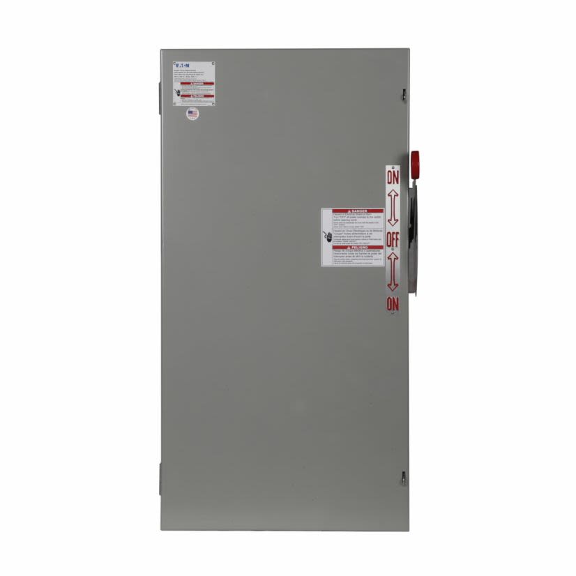 EATON Cutler-Hammer Series DT365UGK K Series Double Throw Heavy Duty Non-Fusible Safety Switch, 600 VAC, 250 VDC, 400 A, TPDT Contact, 3 Poles