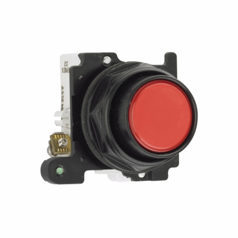 EATON Cutler-Hammer Series E34PB2 Corrosion-Resistant Square Multi-Function Oiltight/Watertight Non-Illuminated Pushbutton Operator, 30.5 mm, Red