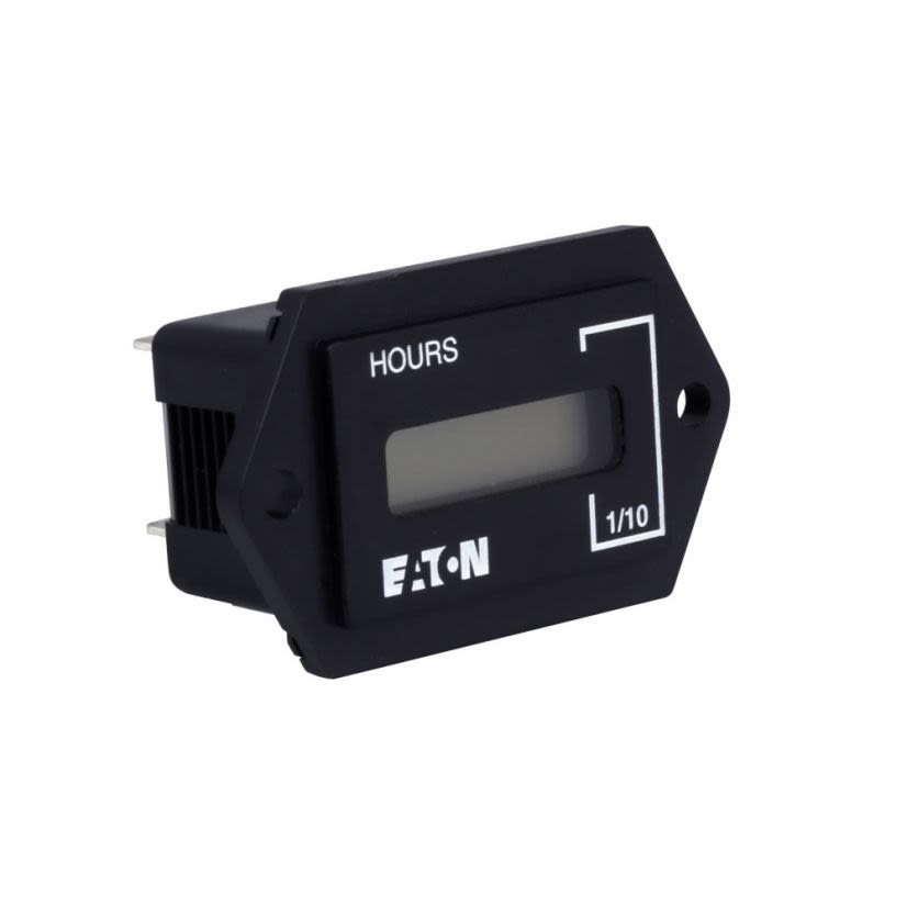 EATON Cutler-Hammer Series E42DI2448230 Durant E42DI24 Hour Model Rectangular Elapsed Time Meter, 6 Digits, Rectangular LCD Display